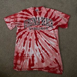 virgina beach tie dye tee